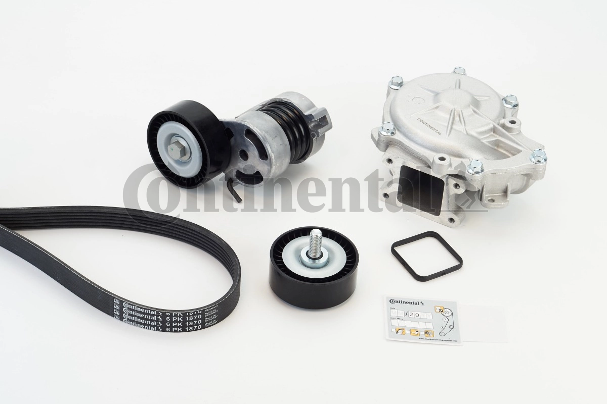 Water Pump + V-ribbed Belt Kit